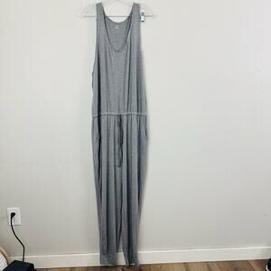 Aerie Gray Tank Jumpsuit Stretch Material Women’s Size XL